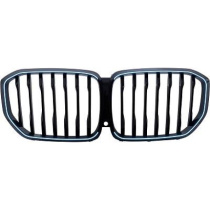 BMW X5 G05 2019+ (Med Kamera) Enkelribbad Blanksvart med LED-Belysning Sportgrill / Njurar DIEDERICHS